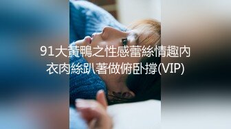 91大黃鴨之性感蕾絲情趣內衣肉絲趴著做俯卧撐(VIP)