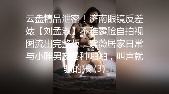 云盘精品泄密！济南眼镜反差婊【刘孟淑】不雅露脸自拍视图流出完整版，紫薇居家日常与小胖男友各种啪啪，叫声就骚的狠 (3)